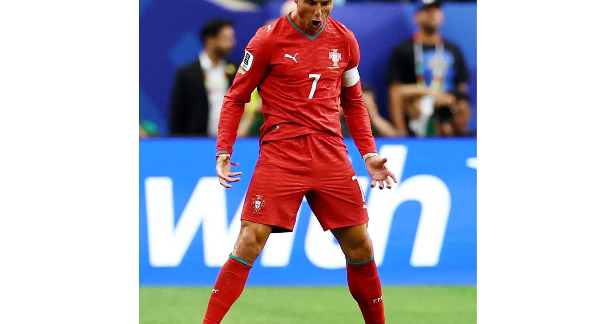 Cristiano Ronaldo celebrando un gol con Portugal