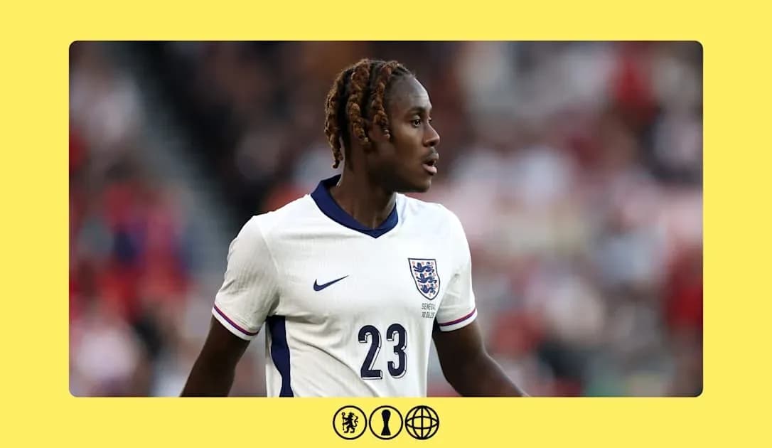 Jugador de Inglaterra en acción durante el partido