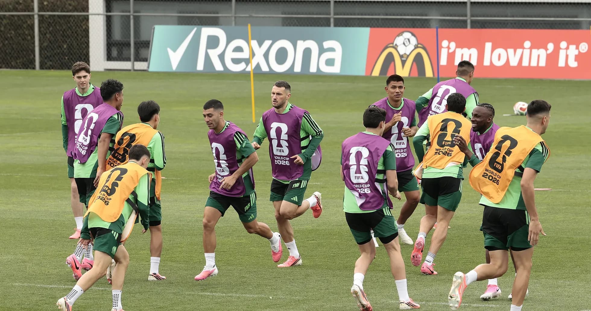 Entrenamiento de la selección mexicana para el Mundial