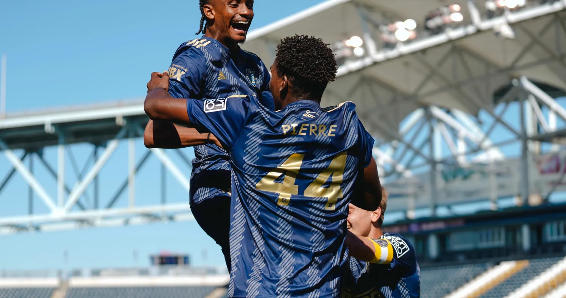 Celebración de jugadores del Philadelphia Union II