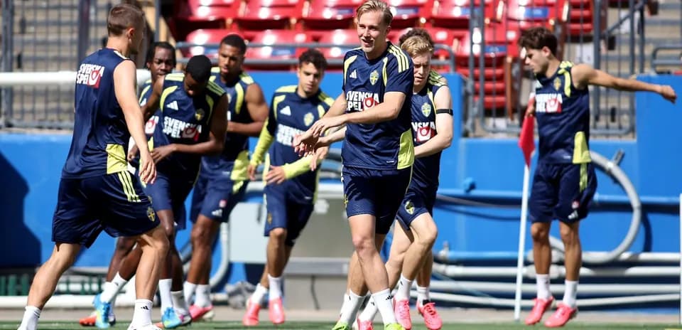 Entrenamiento del equipo de Suecia