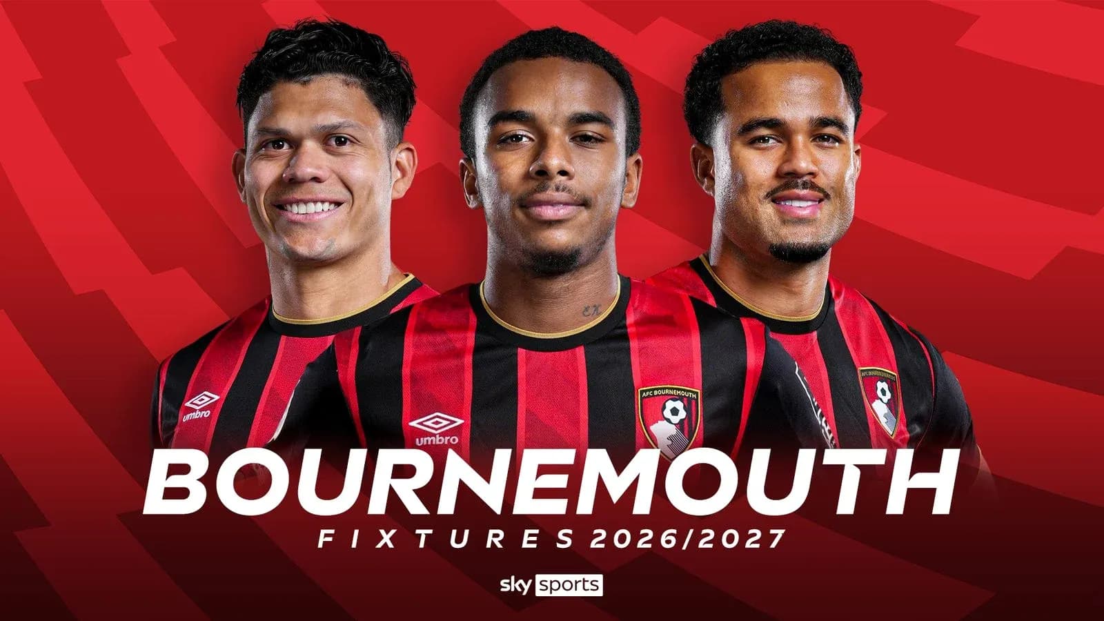 Jugadores de Bournemouth posando con camisetas del equipo