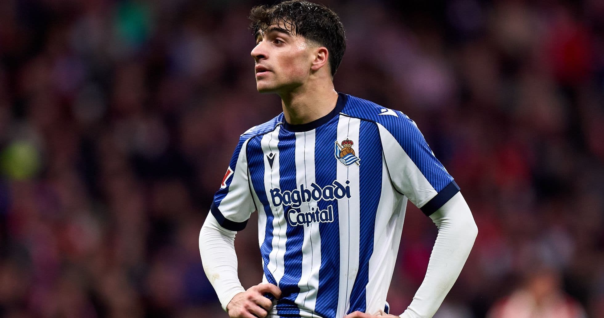 Jugador de la Real Sociedad en partido