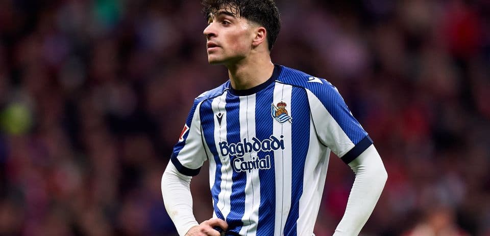 Jugador de la Real Sociedad en partido