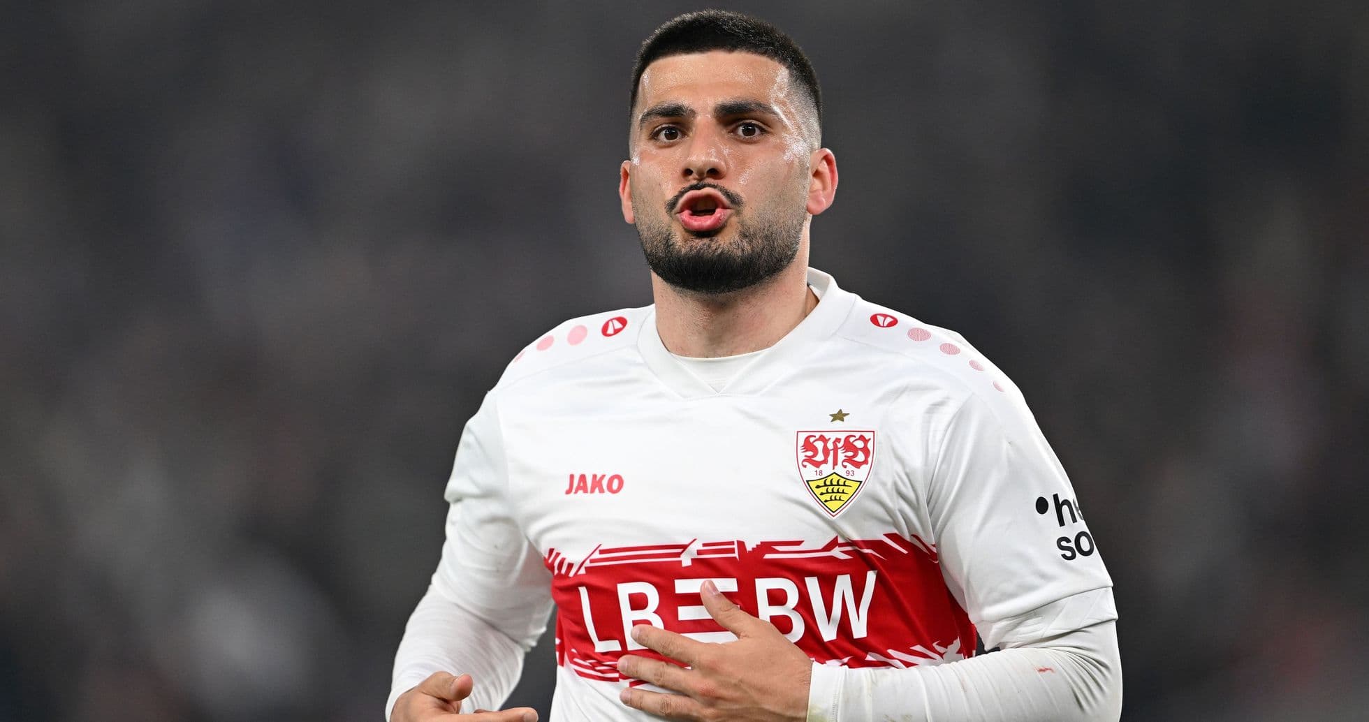 Jugador del VfB Stuttgart durante un partido