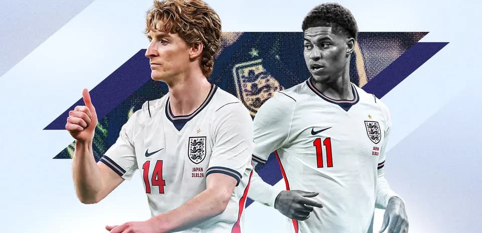 Jugadores de Inglaterra en camisetas de la selección nacional