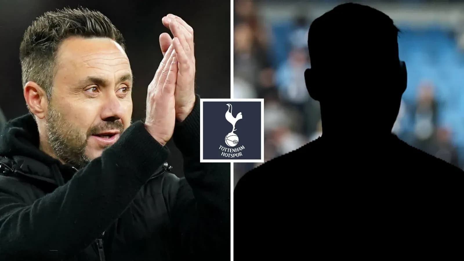 Entrenador aplaudiendo con logotipo de Tottenham Hotspur