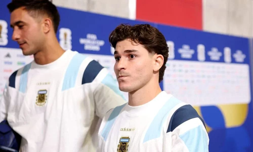 Jugadores argentinos en vestuario antes del partido