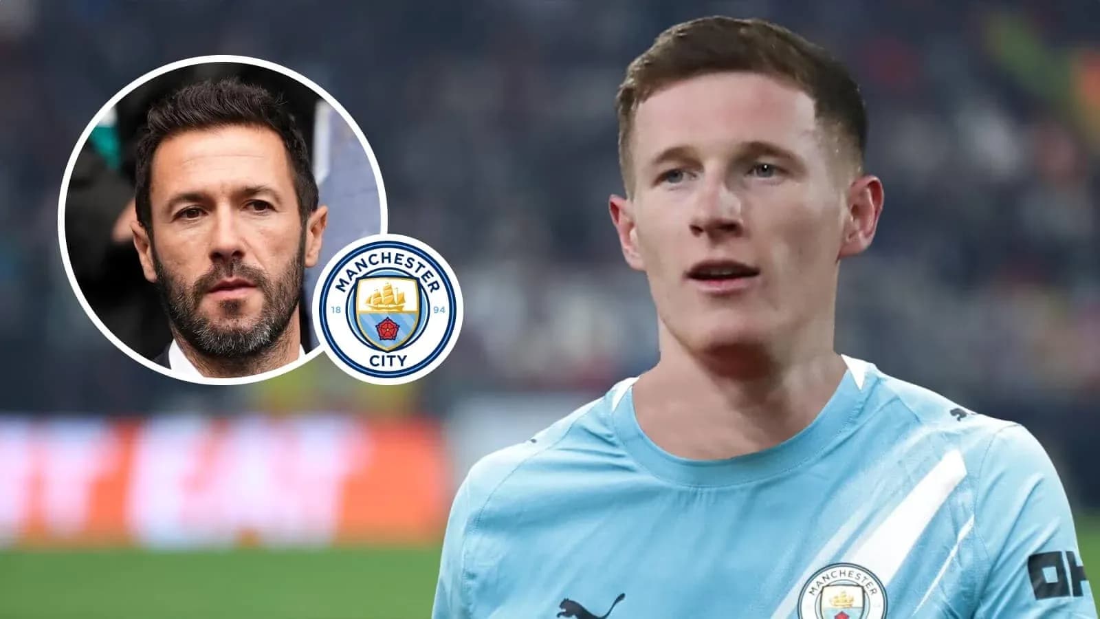 Jugador de Manchester City en acción durante un partido