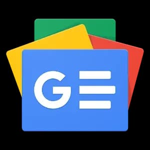 Logotipo de Google News con colores de fondo