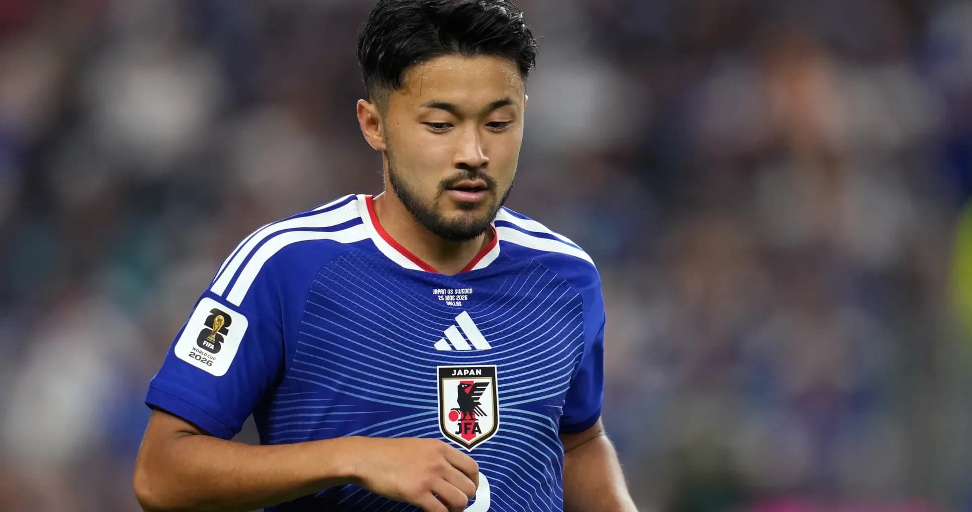 Jugador de Japón en acción durante el partido