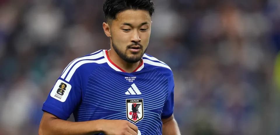 Jugador de Japón en acción durante el partido