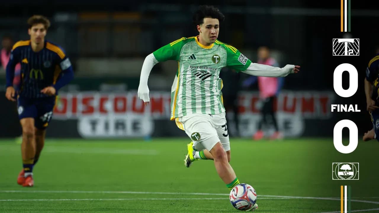 Jugador de Portland Timbers II en acción