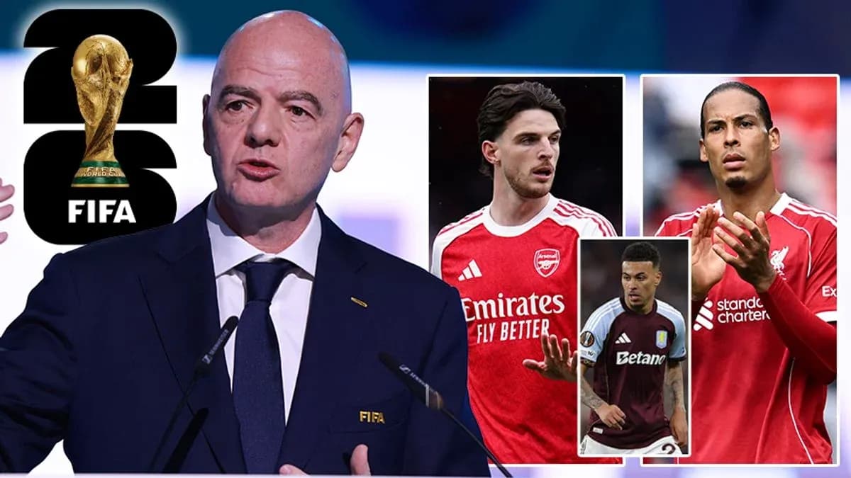 Gianni Infantino hablando sobre la Copa Mundial de FIFA