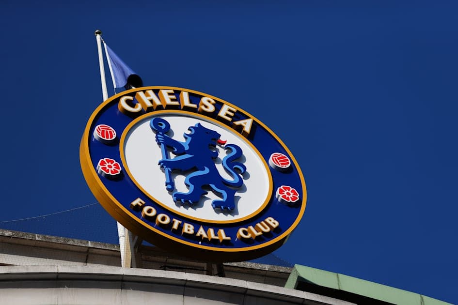 Escudo del Chelsea Football Club en el estadio