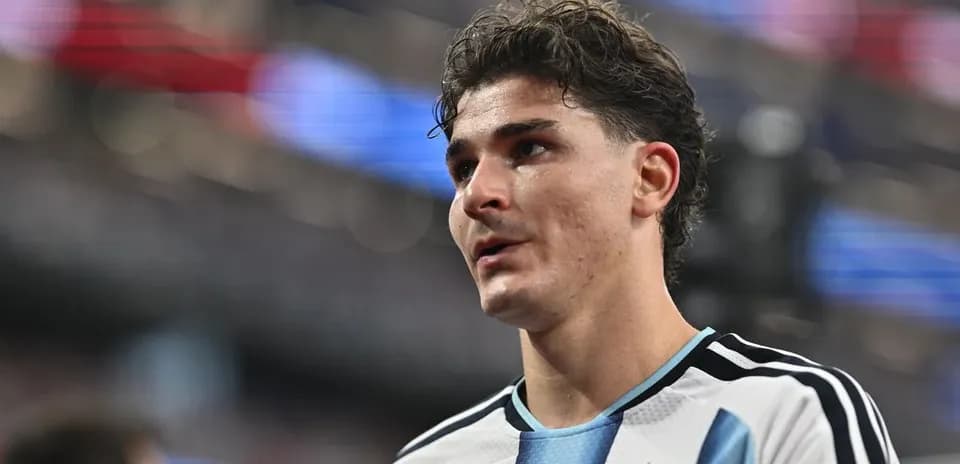 Jugador argentino en el campo durante el partido