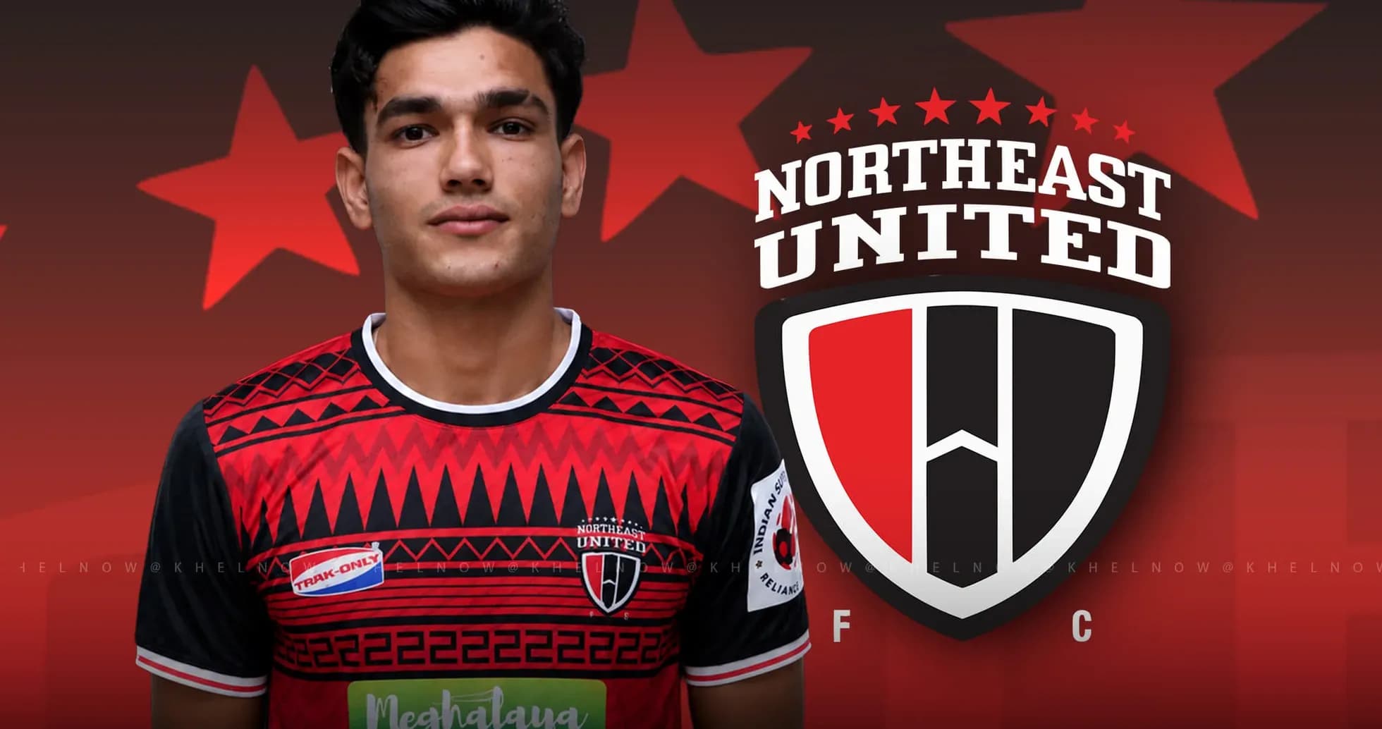 Jugador con camiseta de Northeast United FC