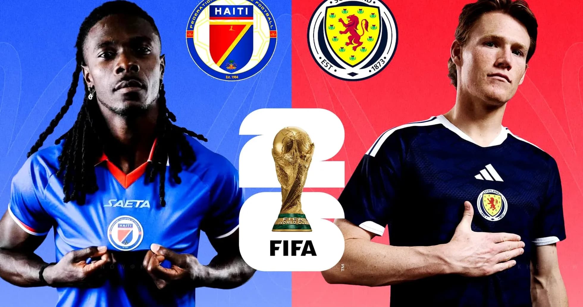 Jugadores de Haití y Escocia para el Mundial 2026