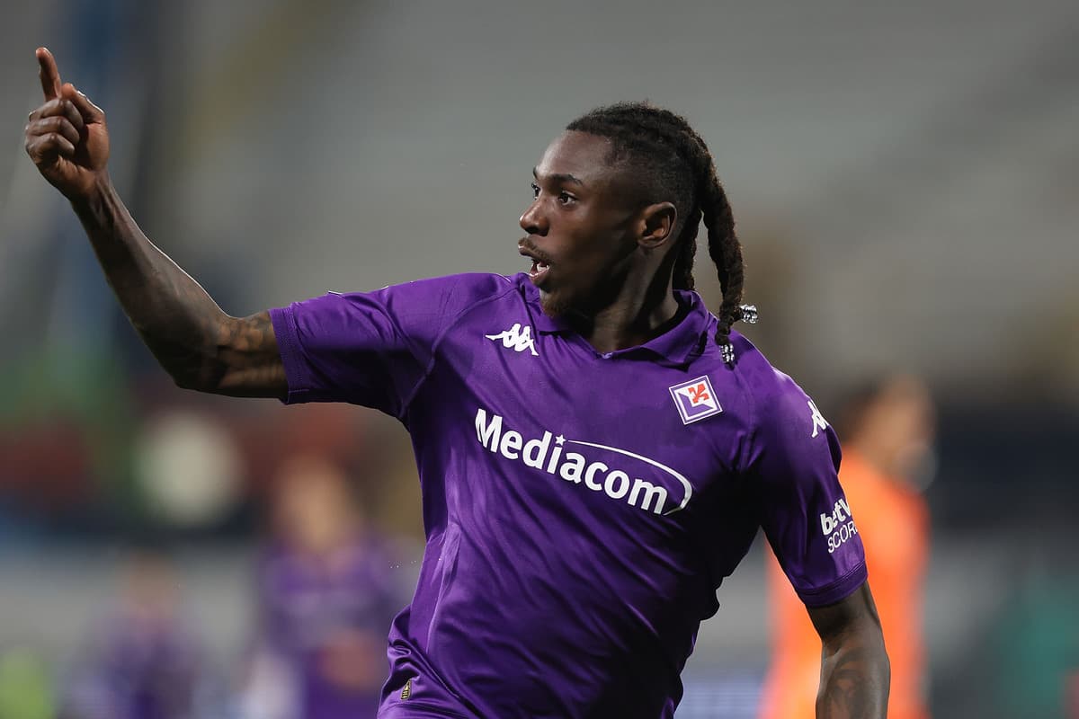 Jugador de Fiorentina celebrando un gol