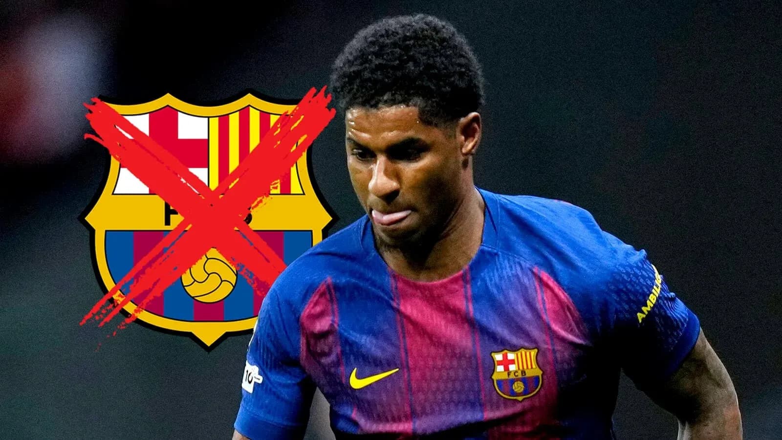 Jugador con camiseta del FC Barcelona durante el partido