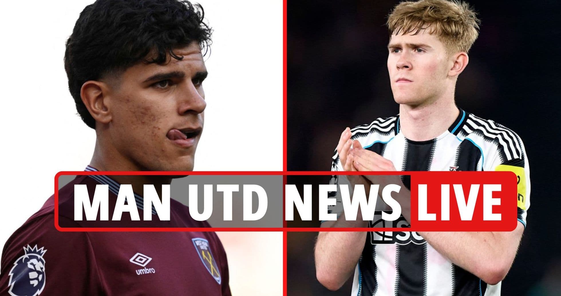 Jugadores de West Ham y Newcastle en noticias de fútbol