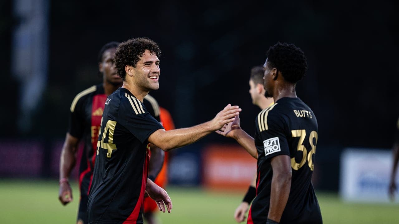 Jugadores de Atlanta United II celebrando