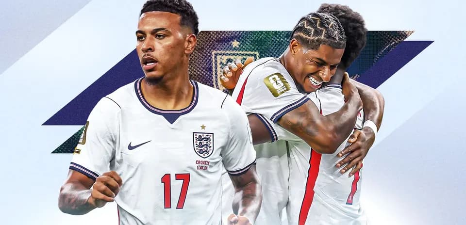 Jugadores de Inglaterra celebrando un gol en el torneo