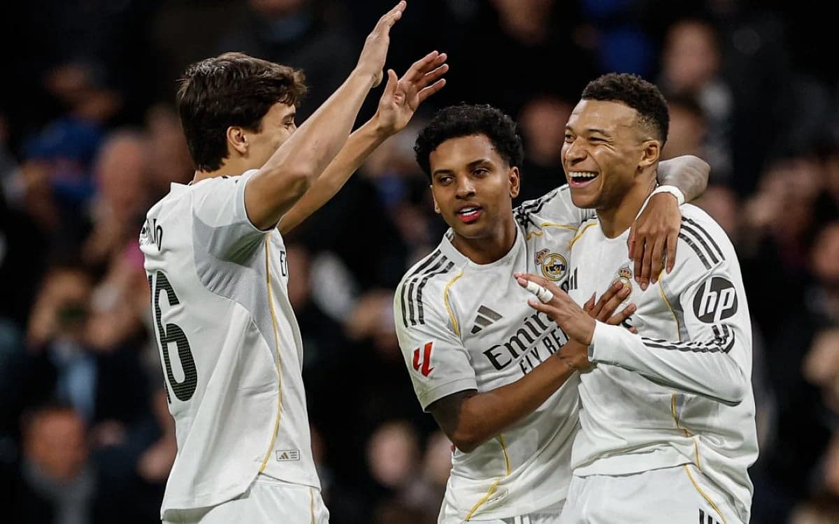 Jugadores del Real Madrid celebrando un gol