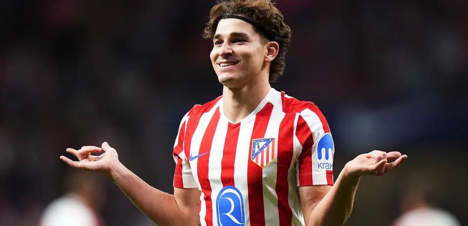 Jugador de Atlético de Madrid celebrando una jugada