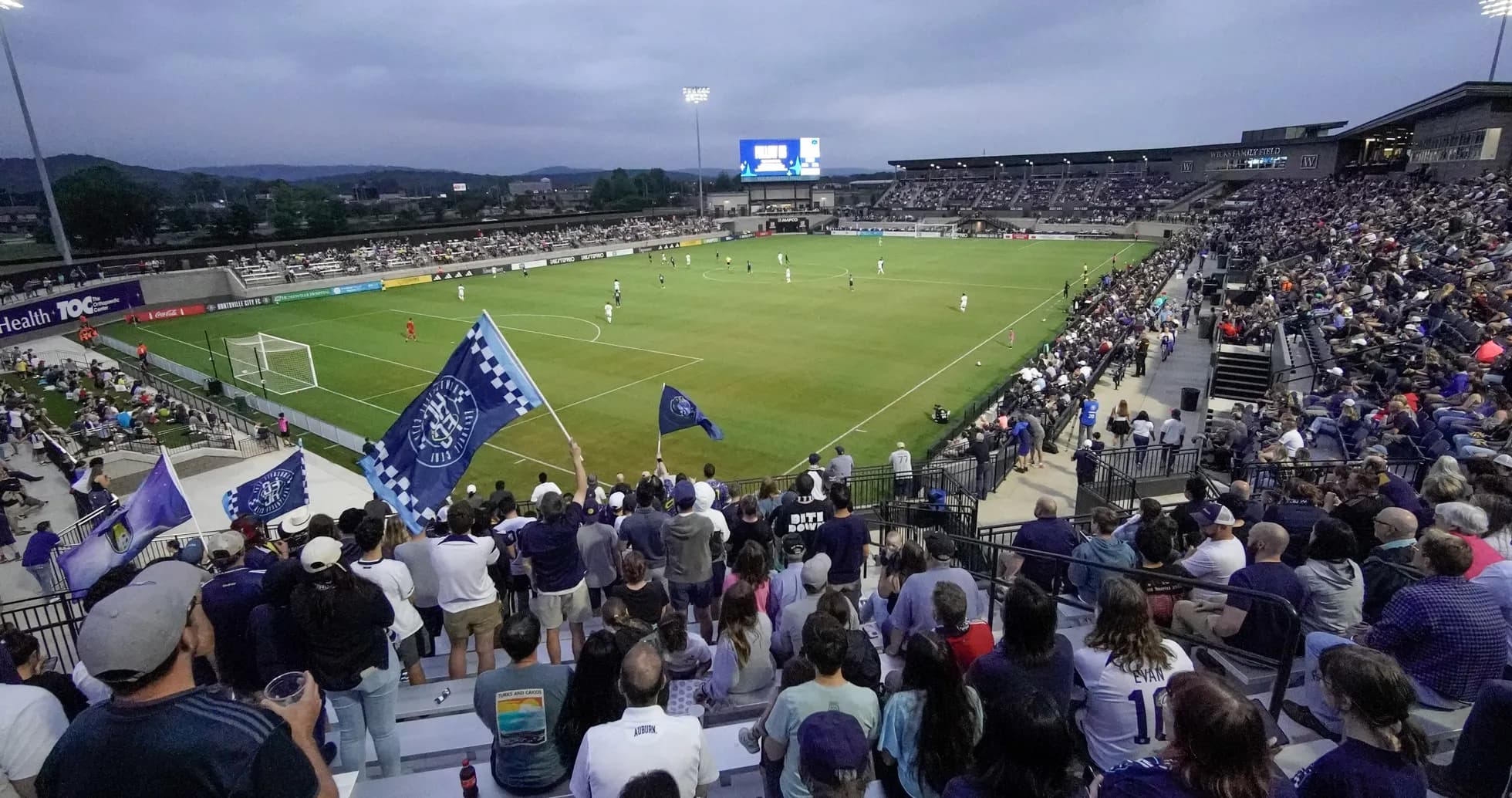 Partido de fútbol entre Huntsville City y Connecticut FC