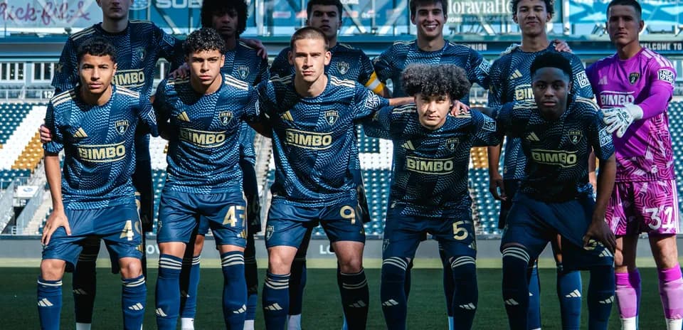 Equipo Philadelphia Union II posando para la foto