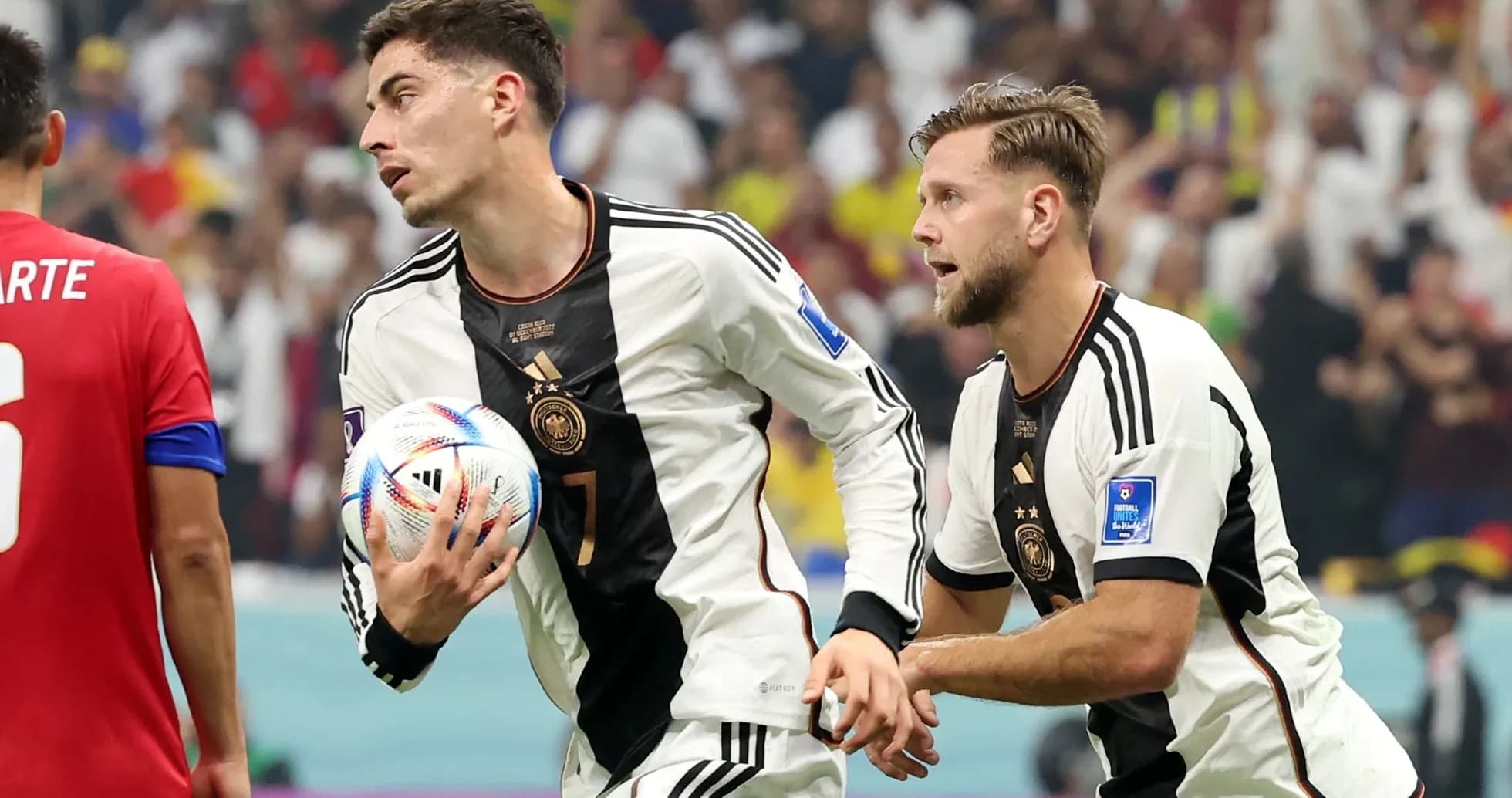 Jugadores de Alemania celebrando un gol