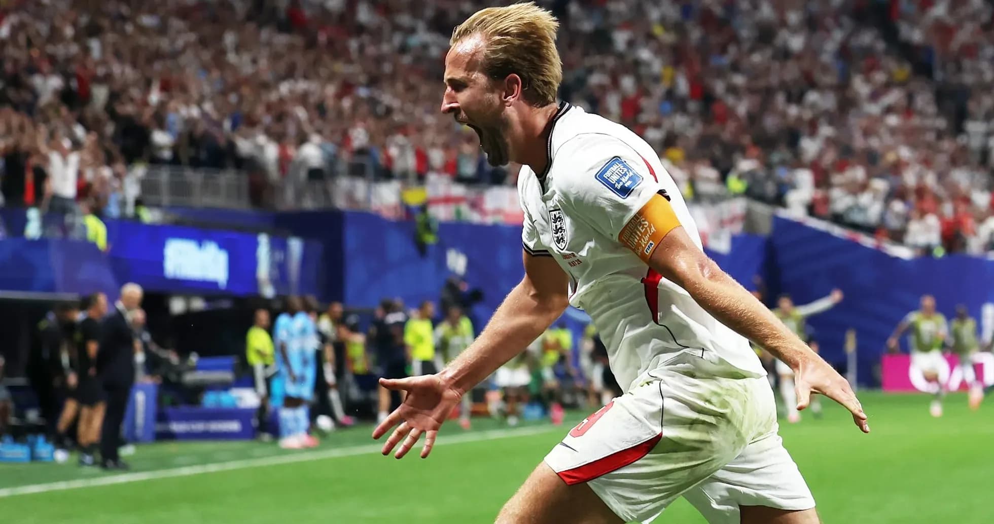 Harry Kane celebrando un gol en partido Harry Kane celebrando un gol en partido