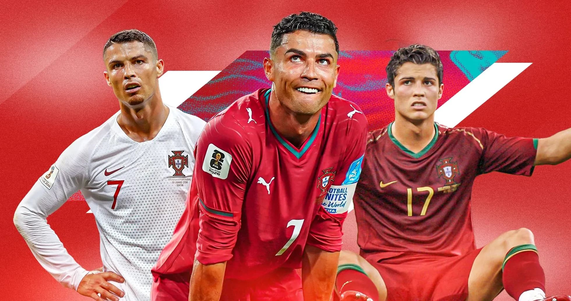 Tres jugadores de Portugal en diferentes uniformes Tres jugadores de Portugal en diferentes uniformes